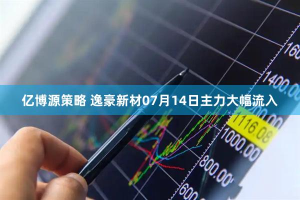 亿博源策略 逸豪新材07月14日主力大幅流入