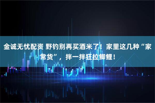 金诚无忧配资 野钓别再买酒米了！家里这几种“家常货”，拌一拌狂拉鲫鲤！